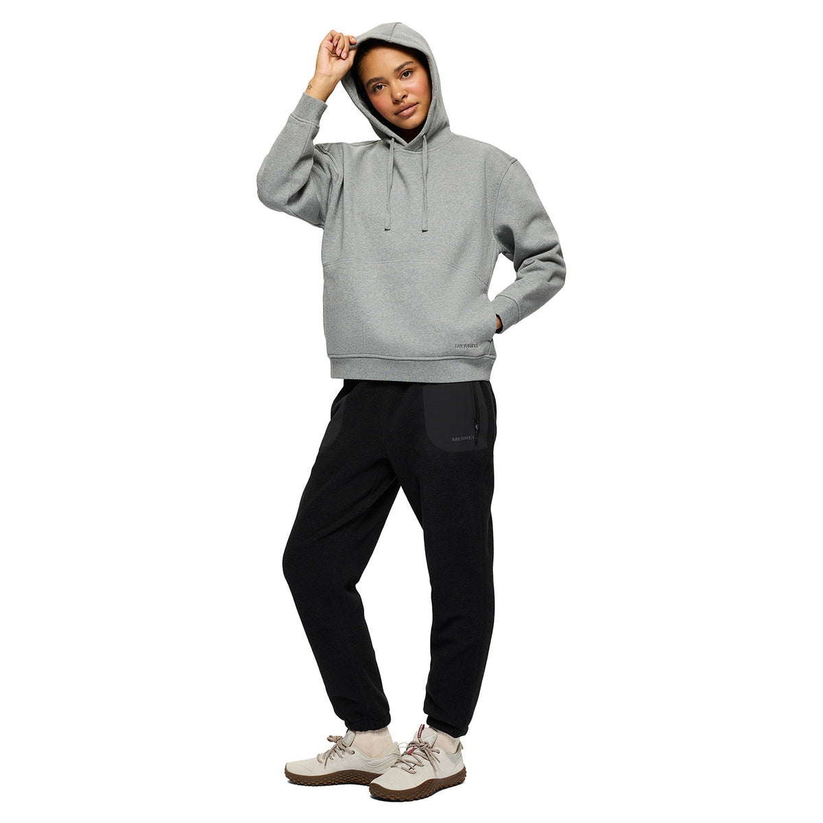 Poleron Mujer Relaxed Hoody Gris Merrell
