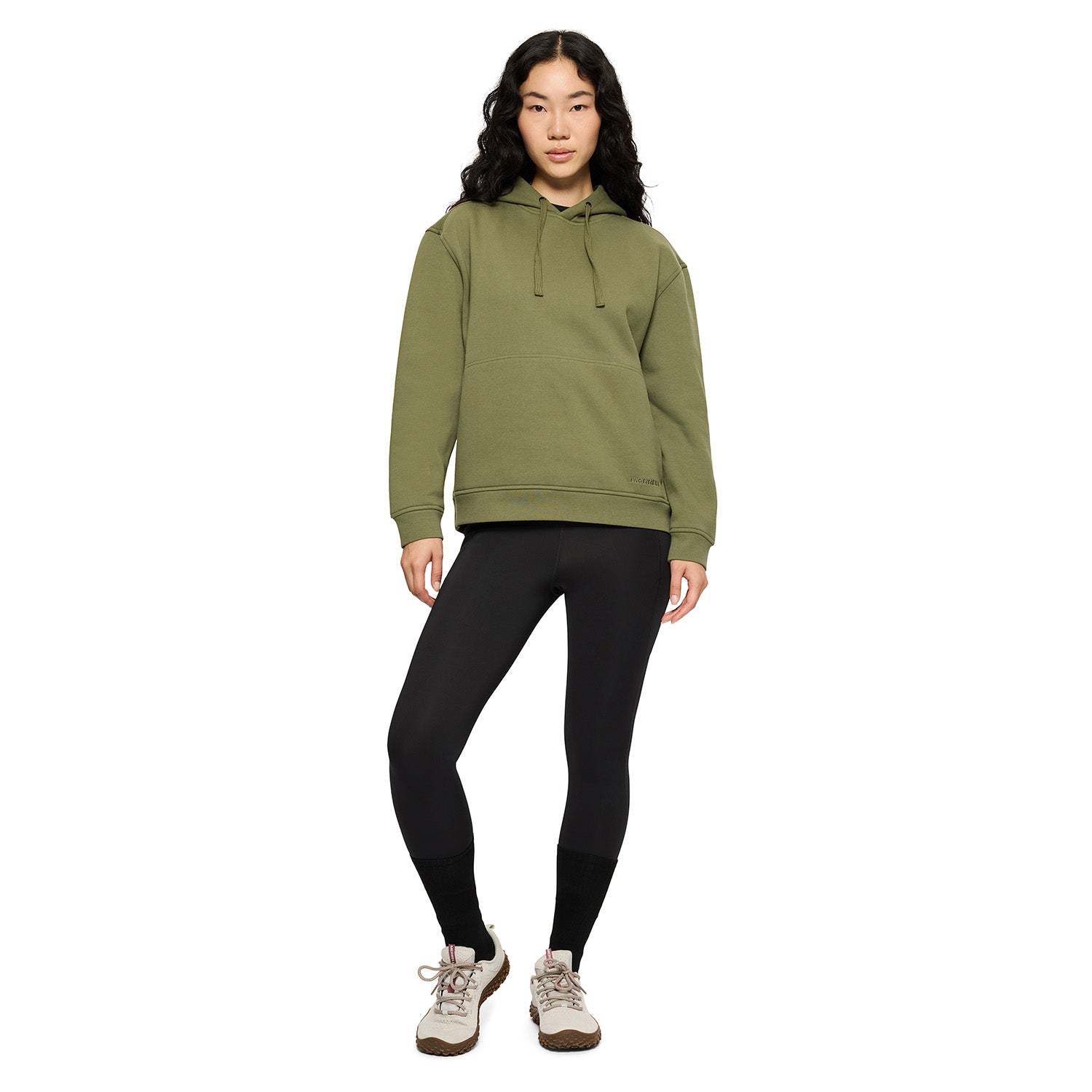 Poleron Mujer Relaxed Hoody Verde Merrell