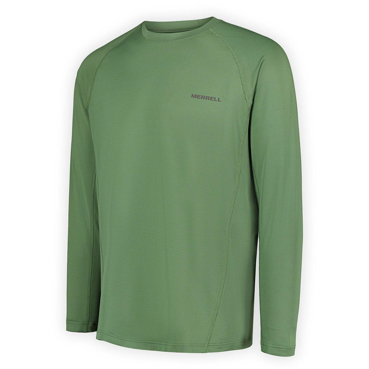 Polera Manga Larga Hombre Tech Verde Merrell
