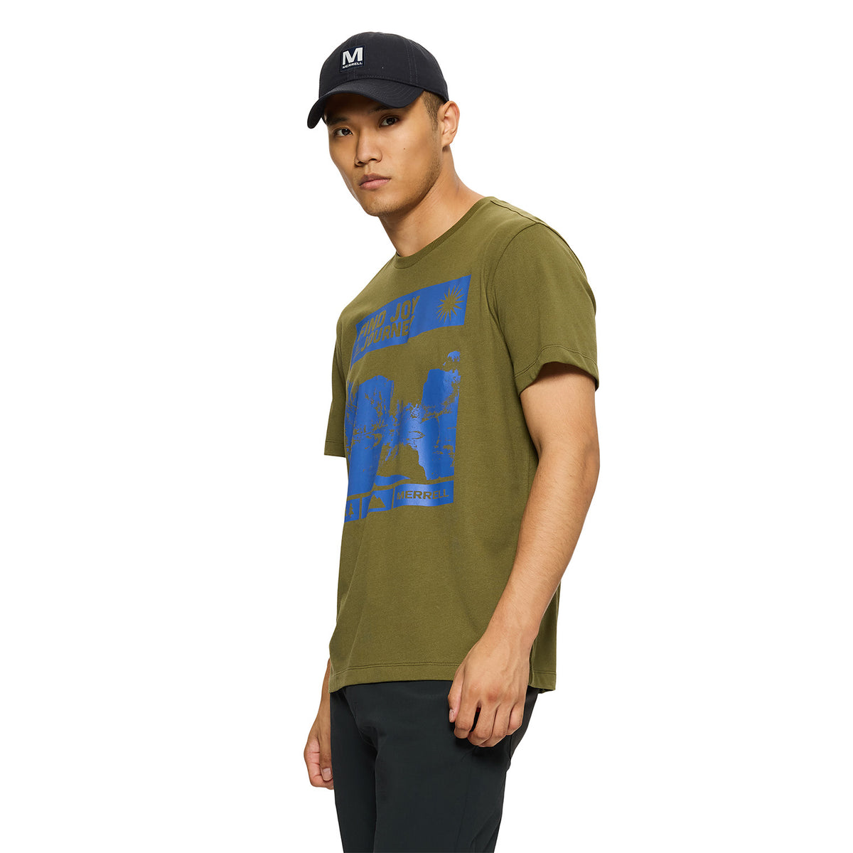 Polera Manga Corta Hombre Joy Verde Merrell