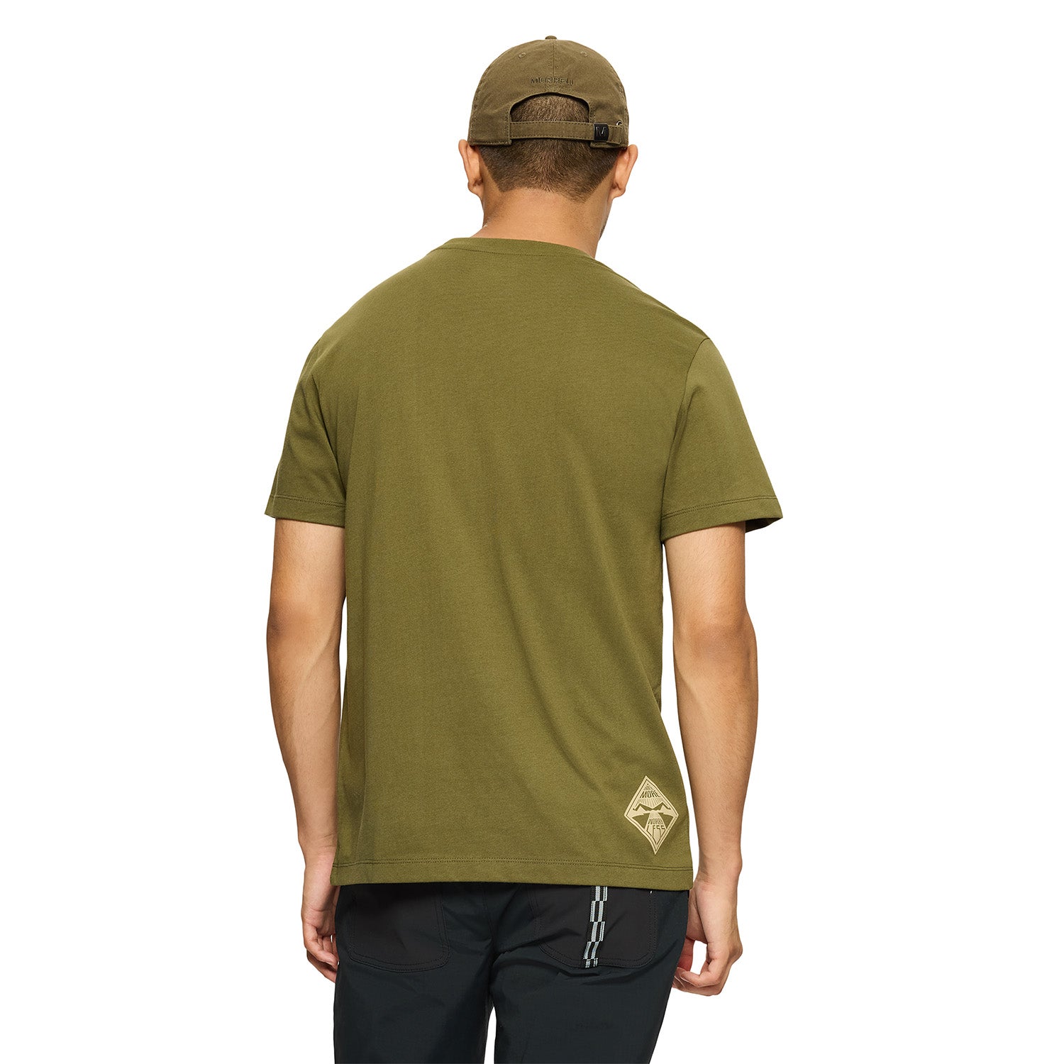 Polera Manga Corta Hombre Worry Less Verde Merrell