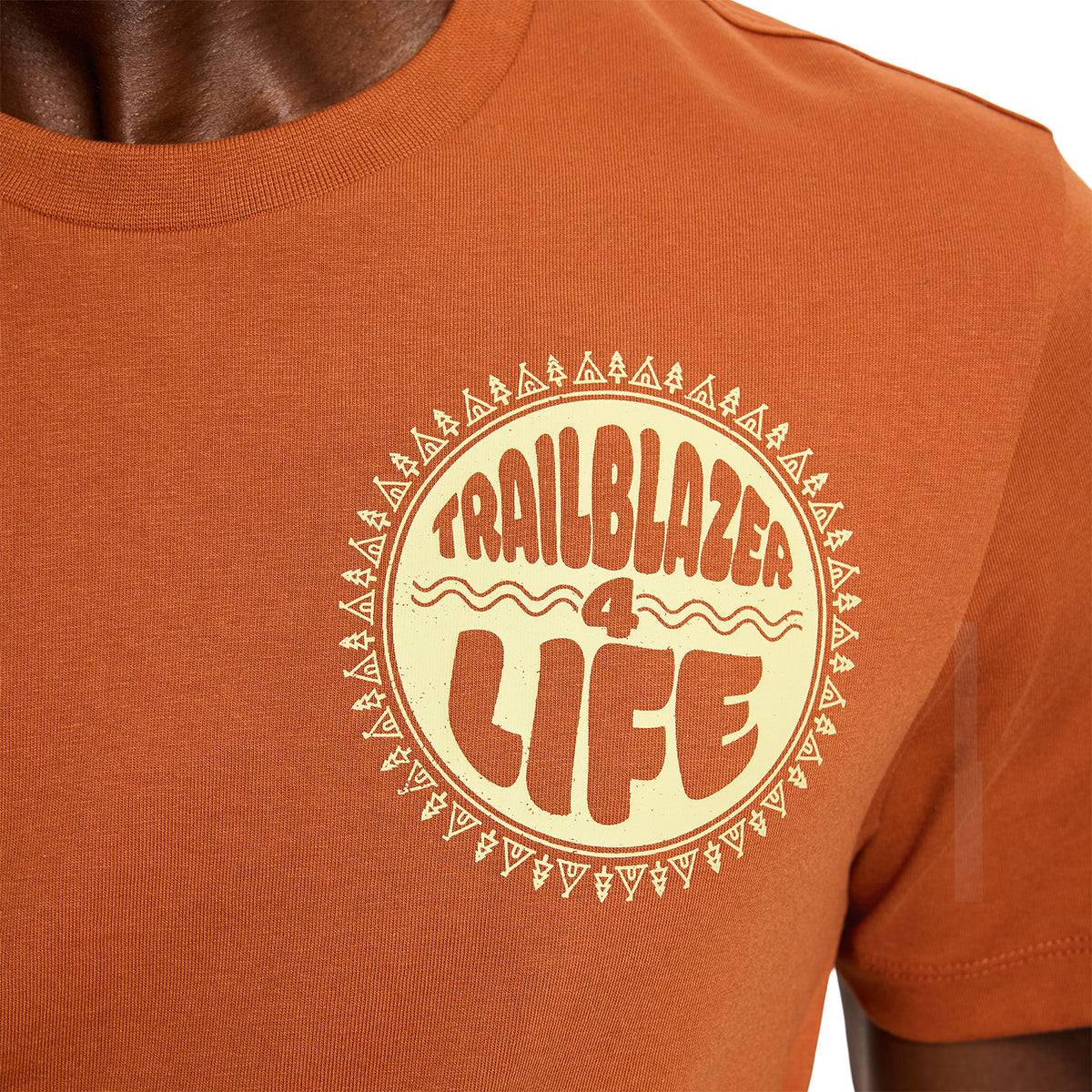 Polera Manga Corta Hombre For Life Naranjo Merrell