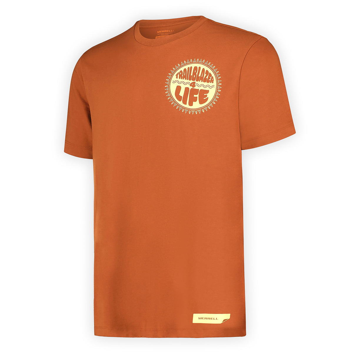 Polera Manga Corta Hombre For Life Naranjo Merrell