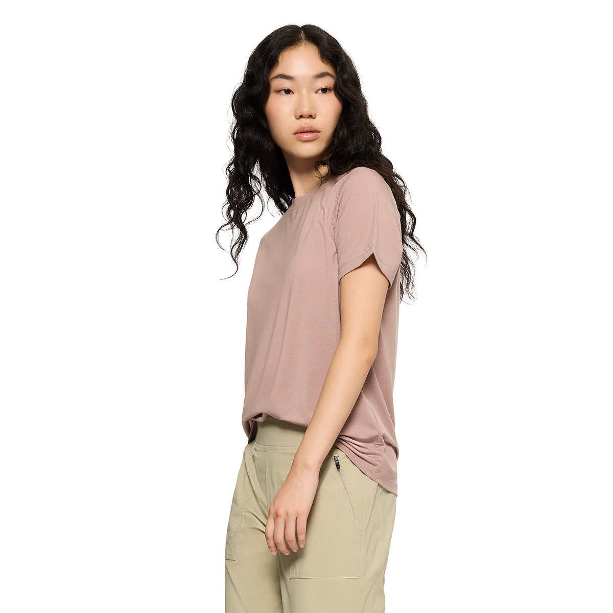 Polera Manga Corta Mujer Every Tencel Rosado Merrell