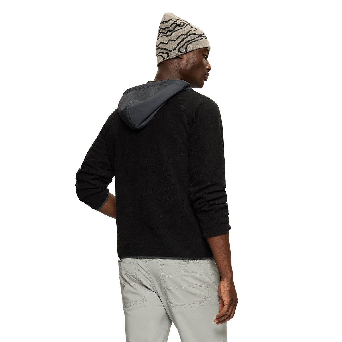 Polar Hombre Hooded Fleece Negro Merrell