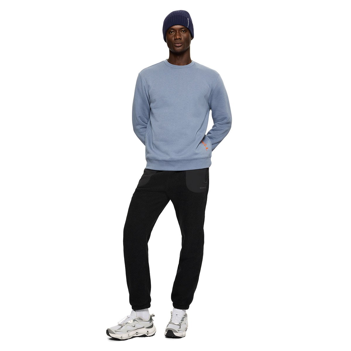 Poleron Hombre Dobby Azul Merrell