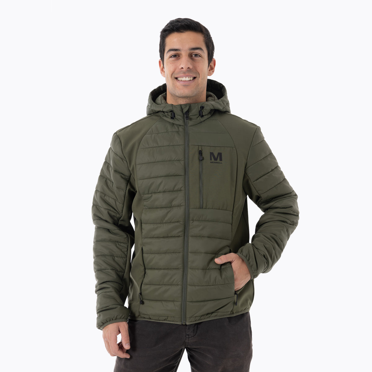 Parka Hombre Ares Lightweight Verde Merrell