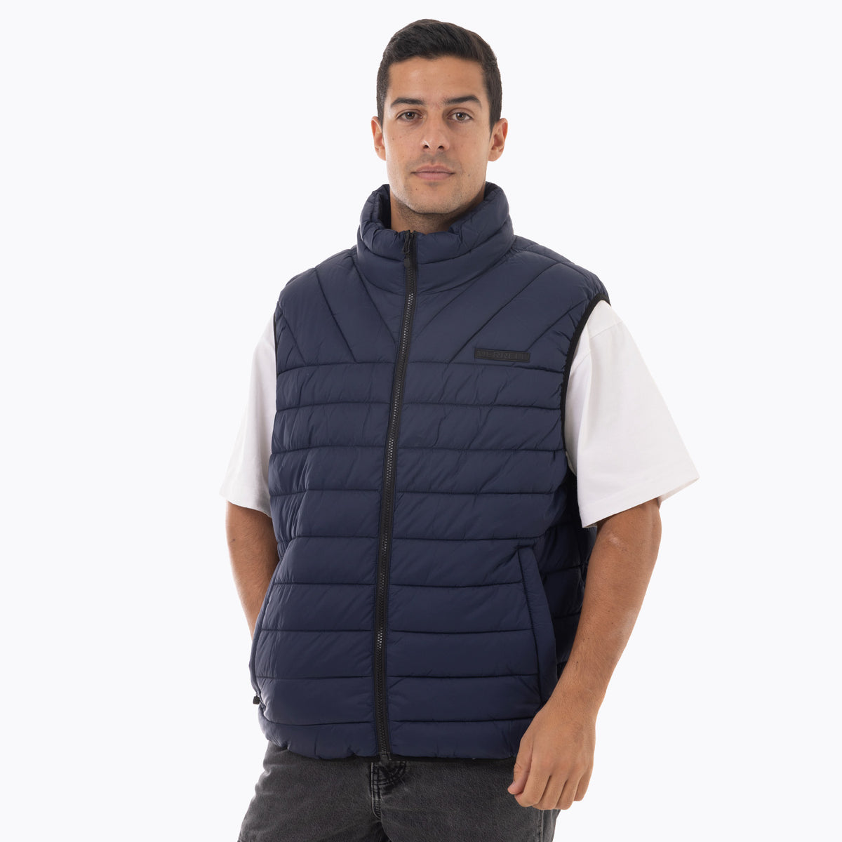 Parka Sin Mangas Hombre Kane Empacable Azul Merrell