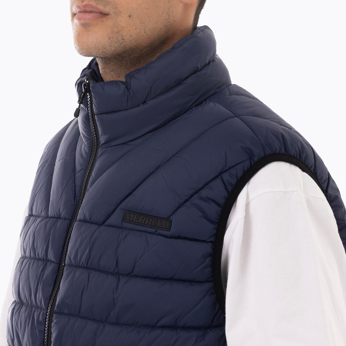 Parka Sin Mangas Hombre Kane Empacable Azul Merrell