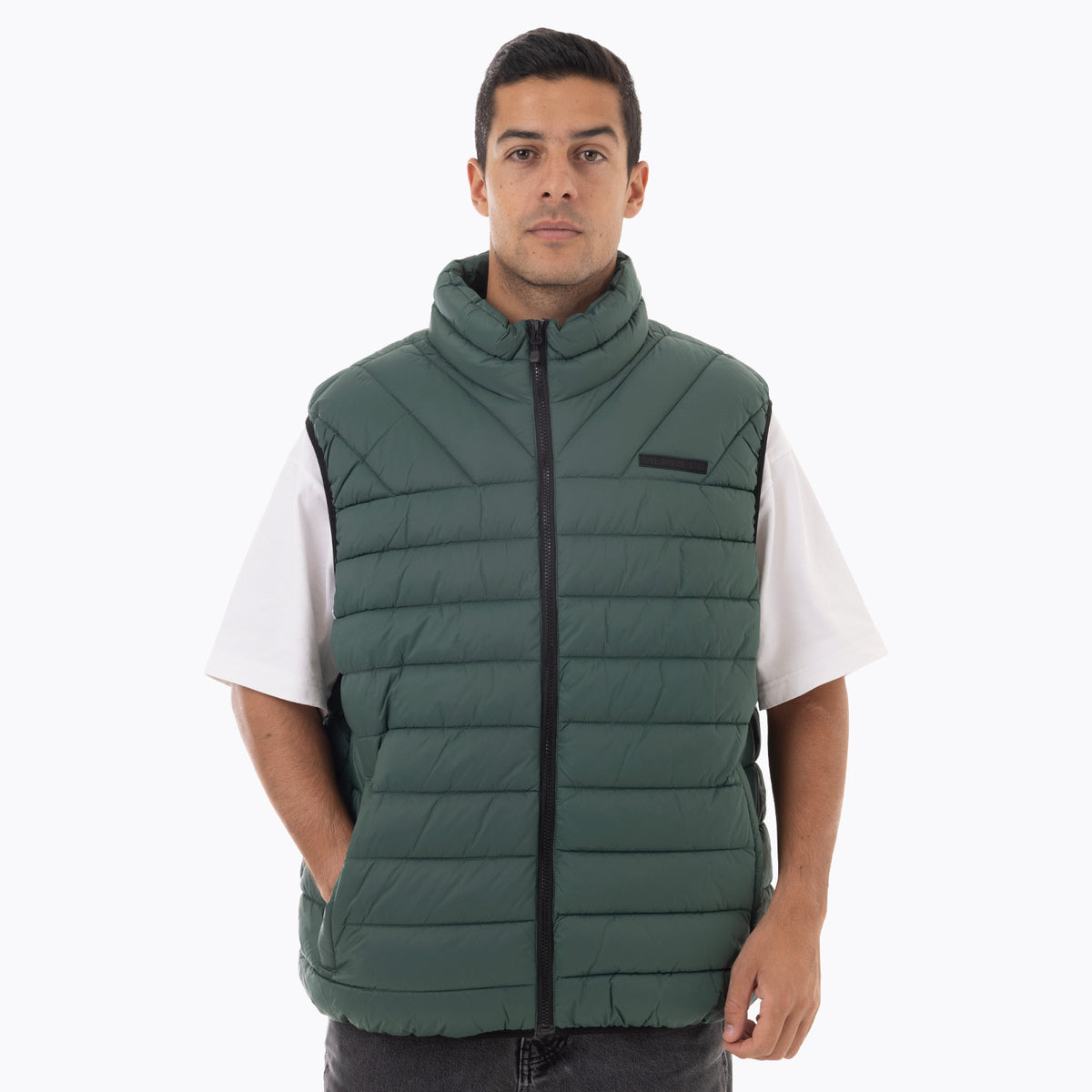 Parka Sin Mangas Hombre Kane Empacable Verde Merrell