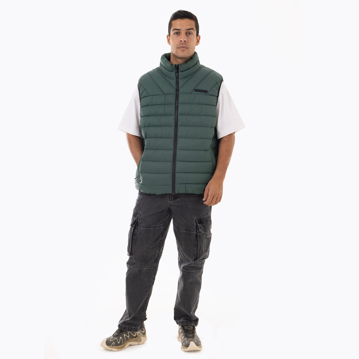 Parka Sin Mangas Hombre Kane Empacable Verde Merrell