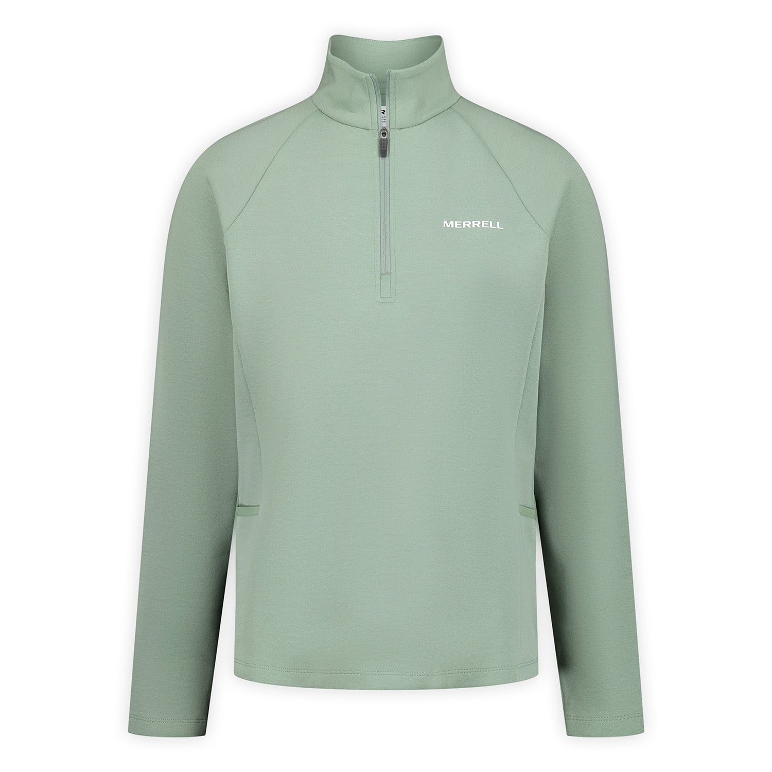 Polar Mujer Riley Quarter Mid Zip Layer Verde Merrell