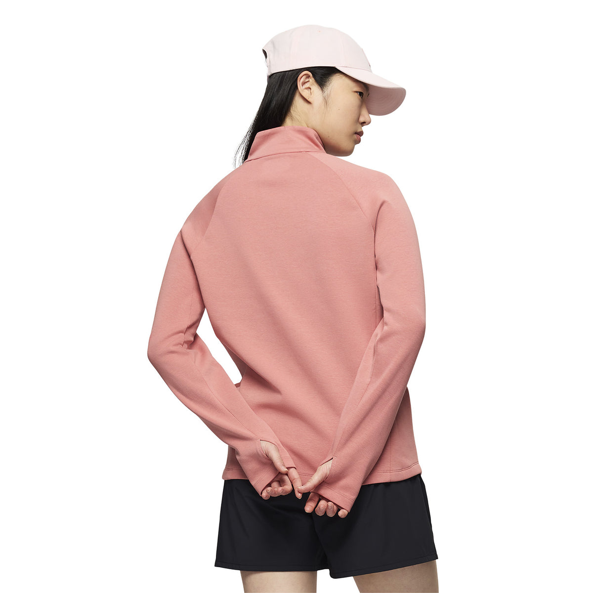 Polar Mujer Riley Quarter Mid Zip Layer Rosado Merrell