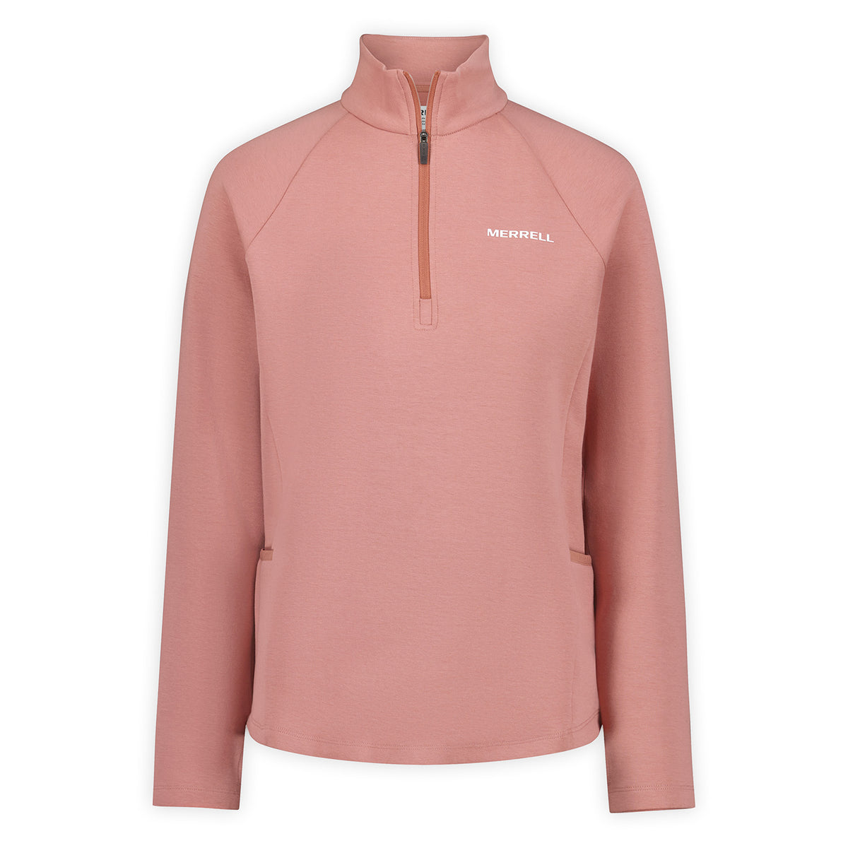 Polar Mujer Riley Quarter Mid Zip Layer Rosado Merrell
