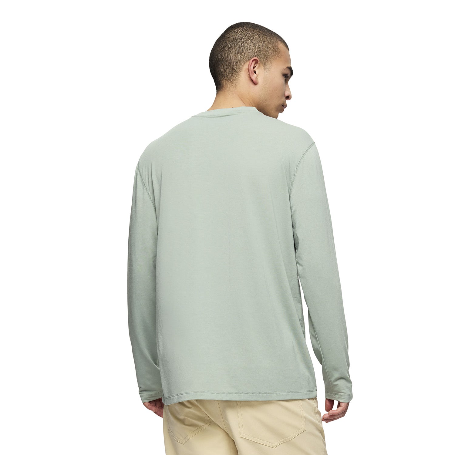Polera Manga Larga Hombre Vista Tencel Verde Merrell
