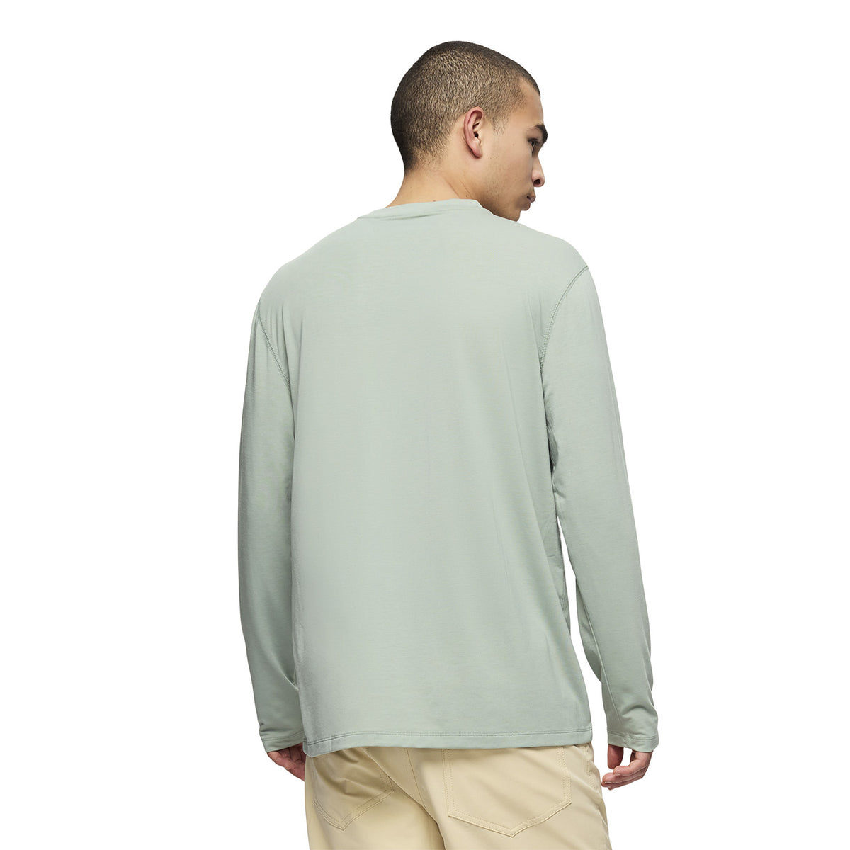 Polera Manga Larga Hombre Vista Tencel Verde Merrell