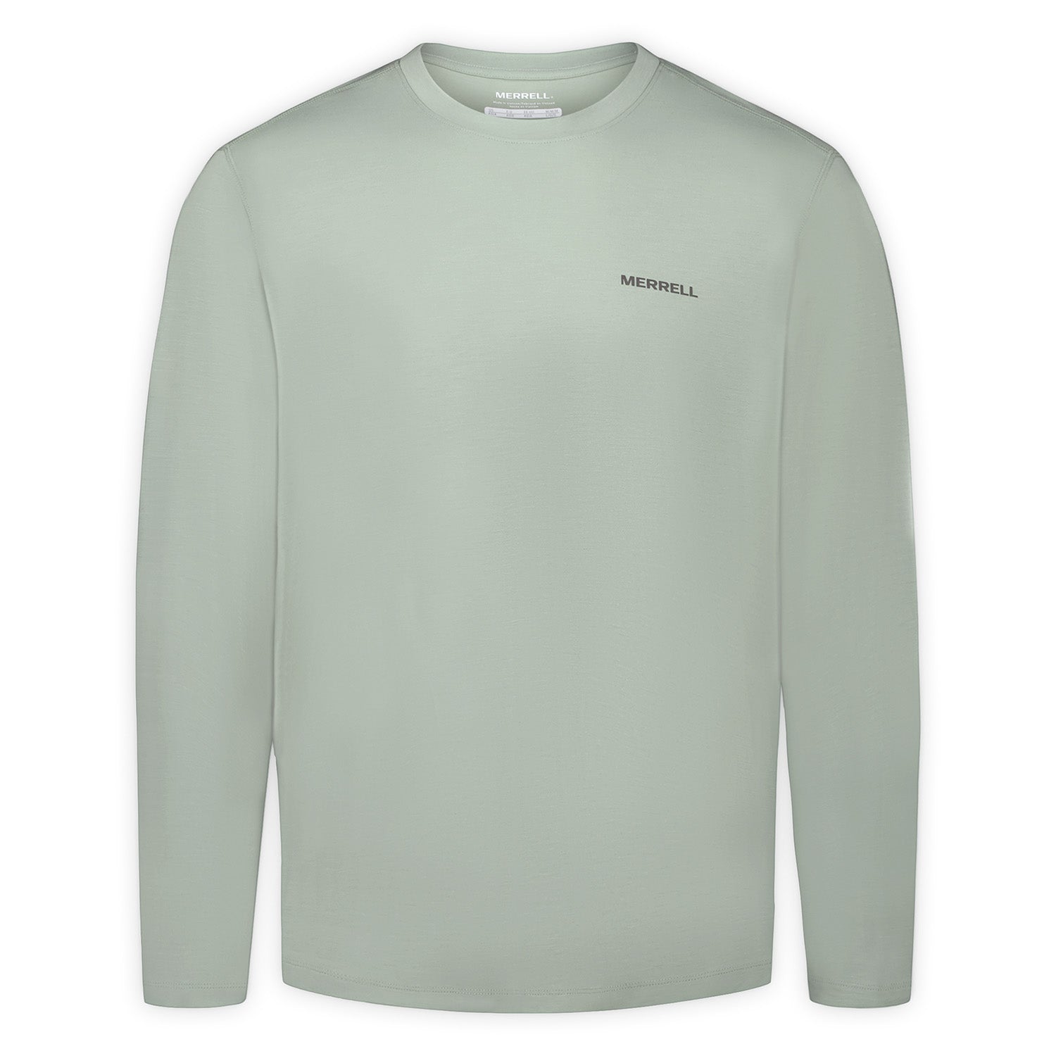 Polera Manga Larga Hombre Vista Tencel Verde Merrell