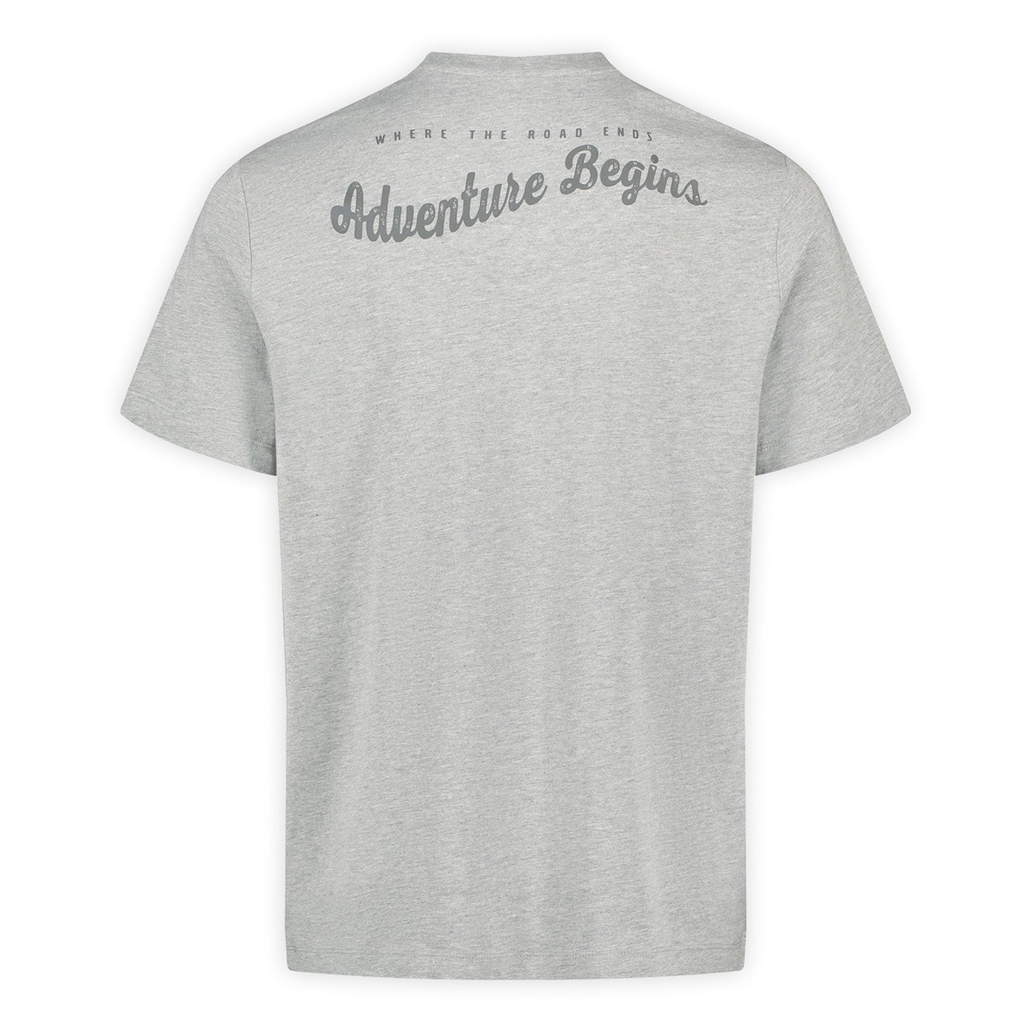 Polera Manga Corta Hombre Adventure Graphic Gris Merrell