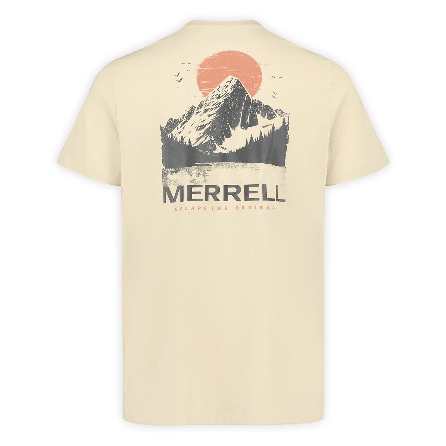 Polera Manga Corta Hombre Sunset View Graphic Beige Merrell