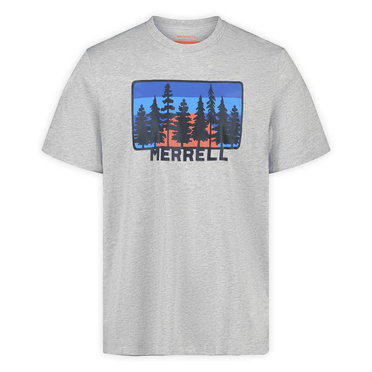 Polera Manga Corta Hombre Forest Line Graphic Gris Merrell