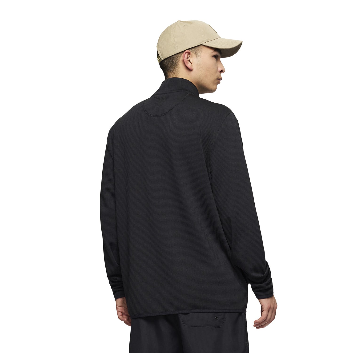 Polar Hombre Lawrence Full Zip Mock Neck Mid Layer Negro Merrell