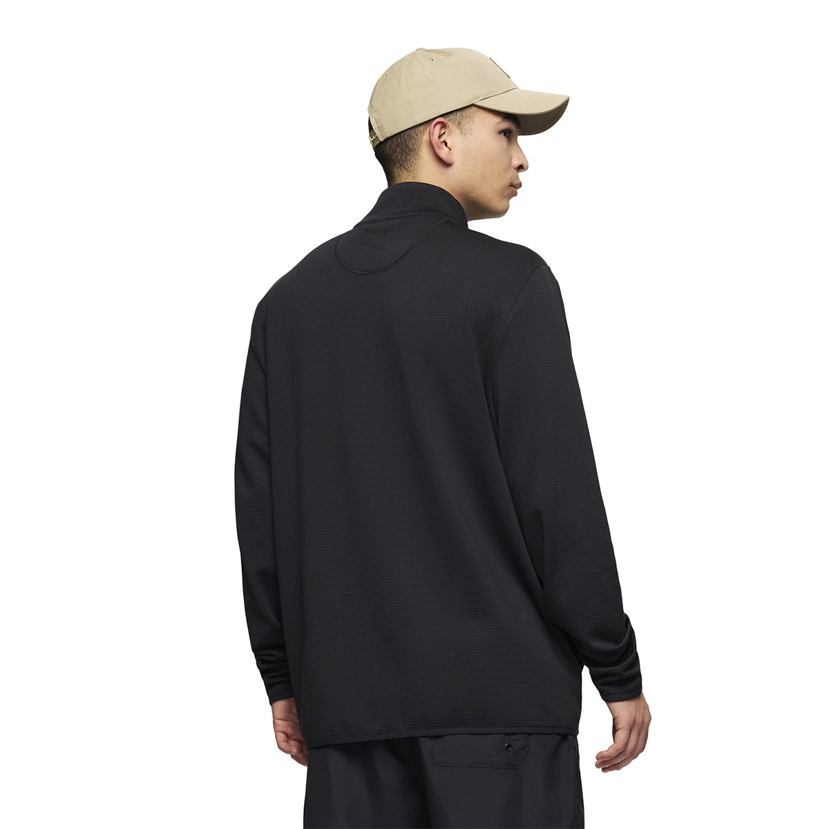 Polar Hombre Lawrence Full Zip Mock Neck Mid Layer Negro Merrell