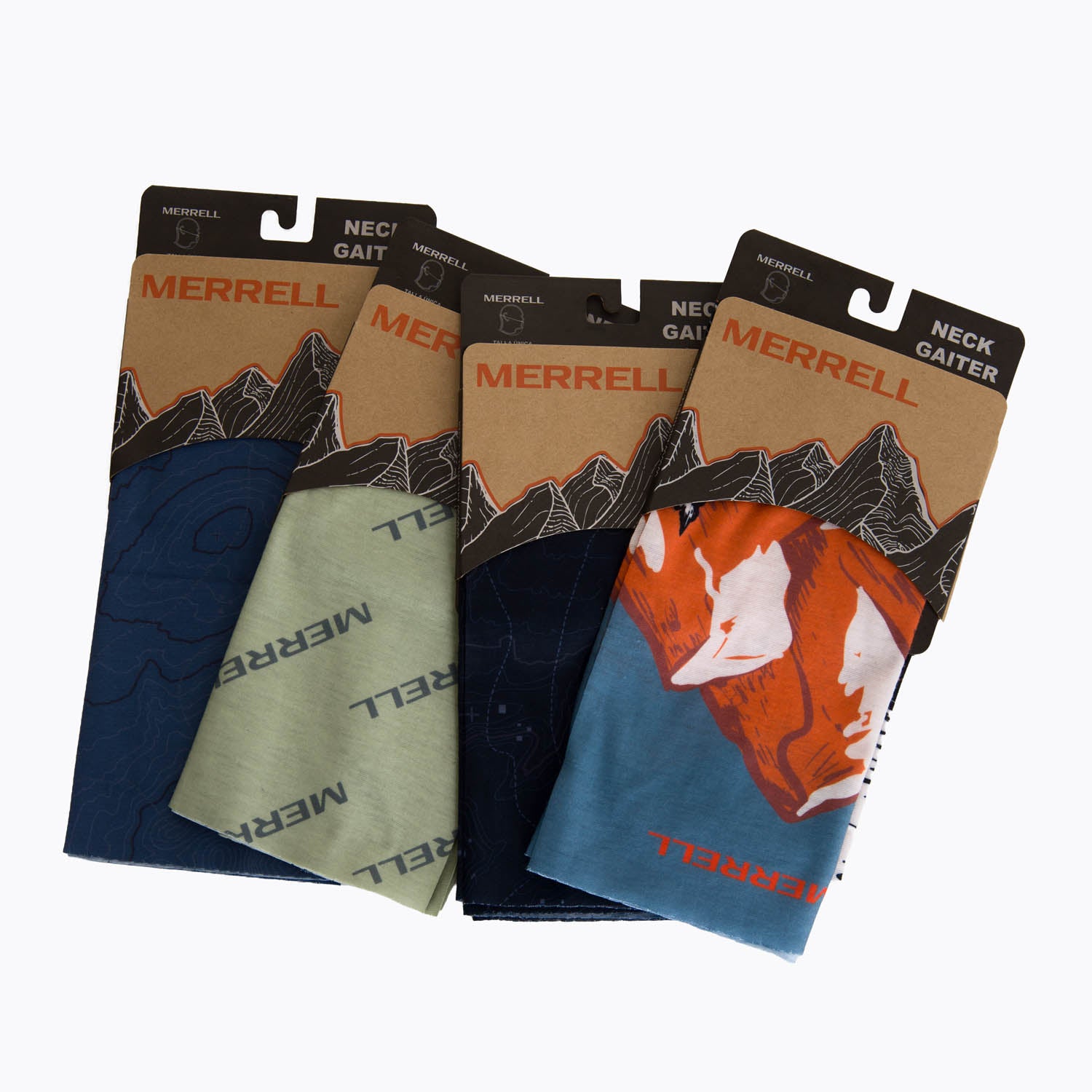 Cuello Unisex Nuco Full Print Azul Oscuro Merrell