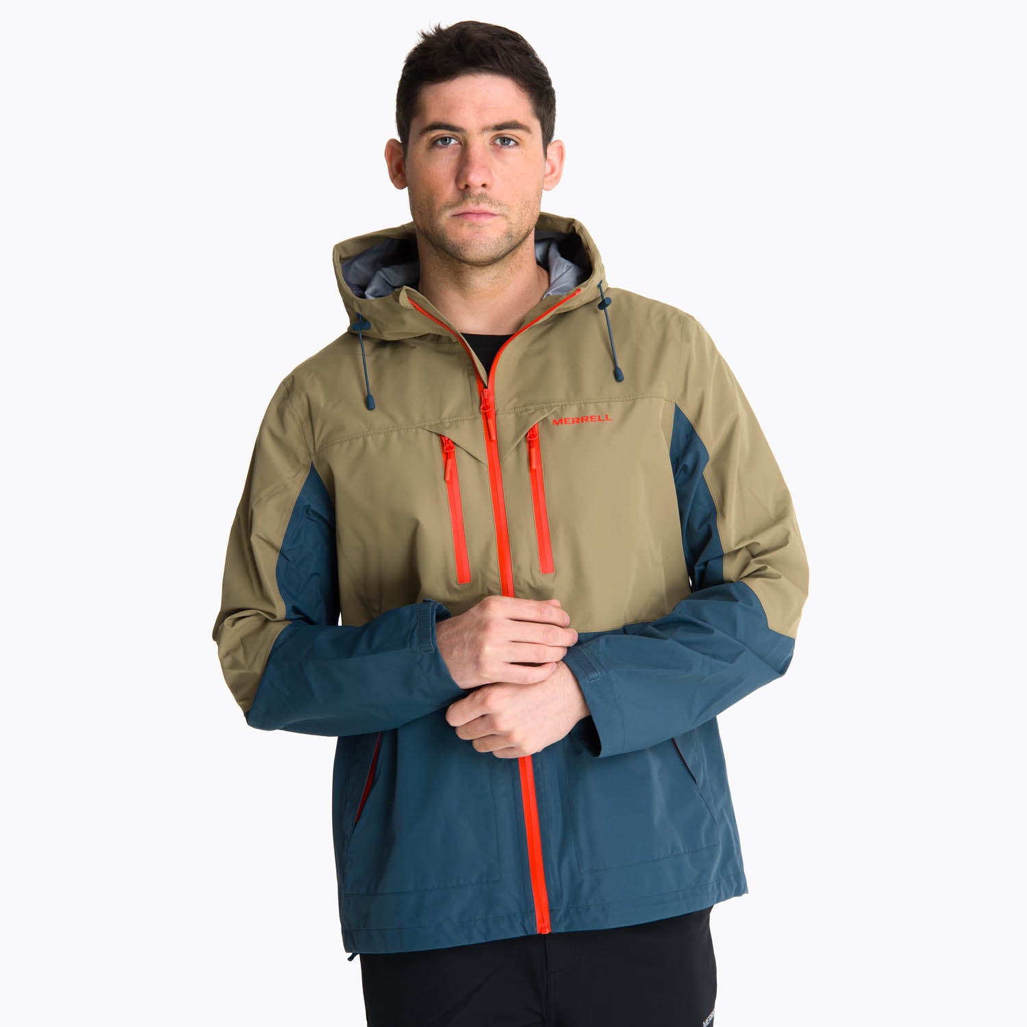 Impermeable Hombre Hardshell Tauranga Beige Oscuro Merrell