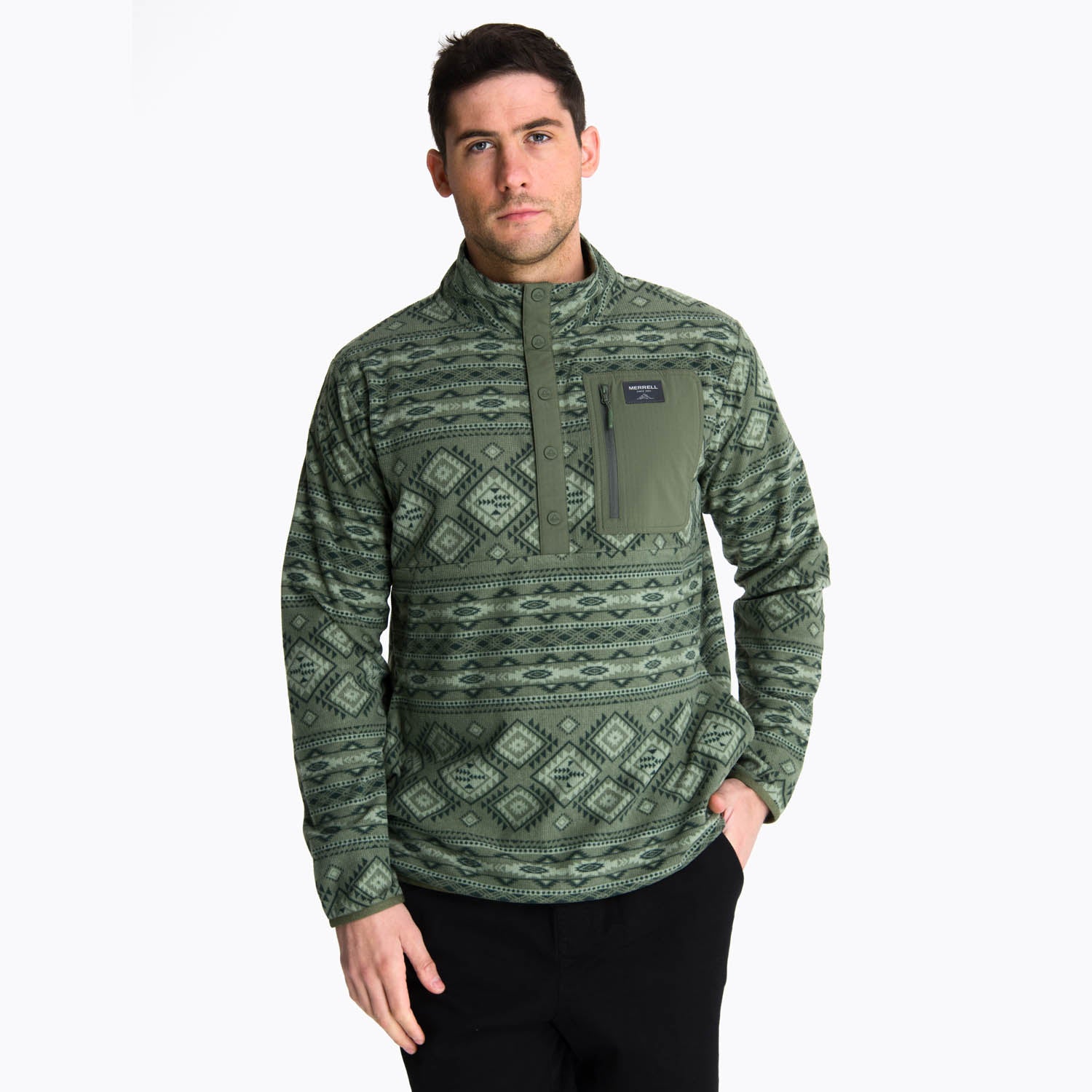 Polar Hombre Microfleece Christ Verde Oscuro Merrell