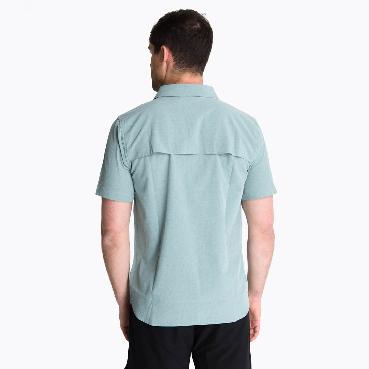 Camisa Manga Corta Hombre Akaroa Gris Claro Merrell