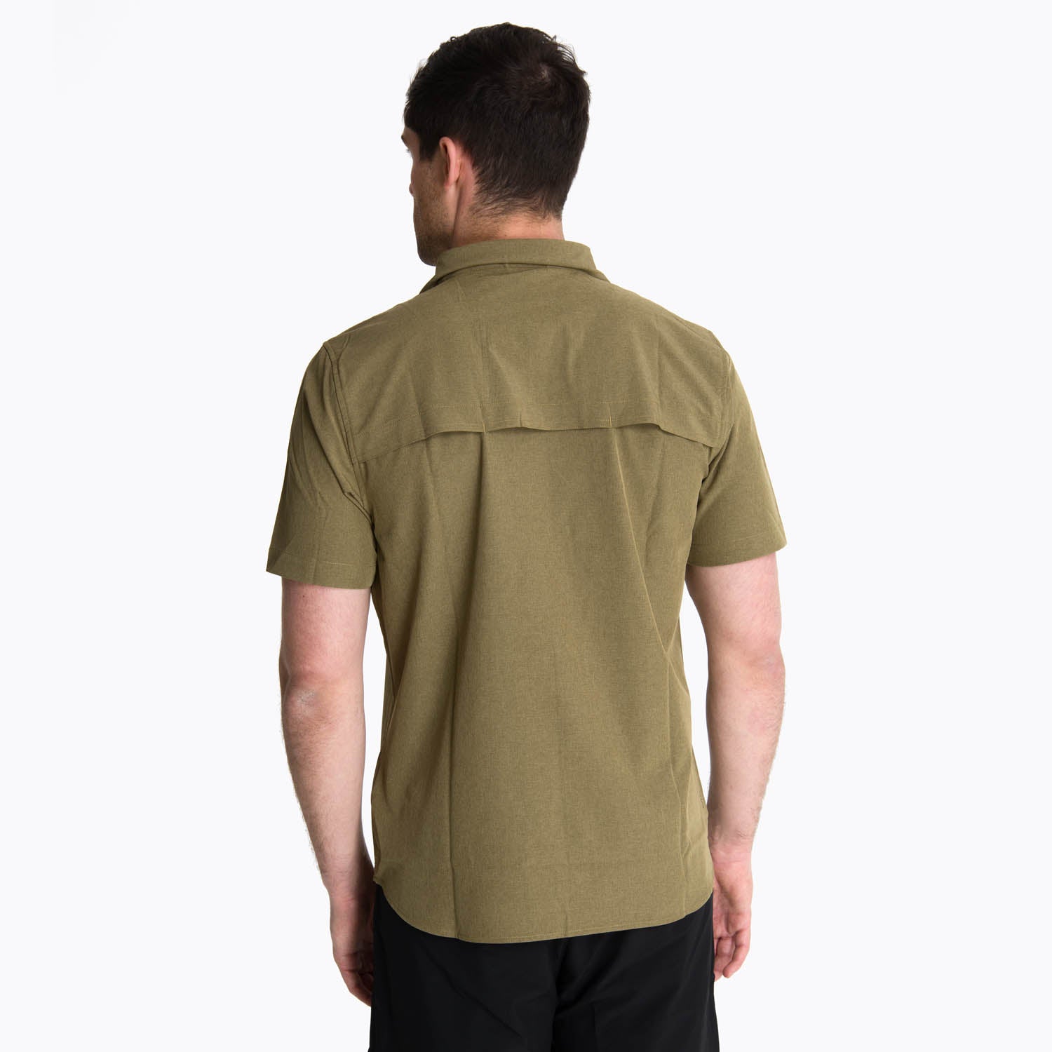 Camisa Manga Corta Hombre Akaroa Verde Musgo Merrell