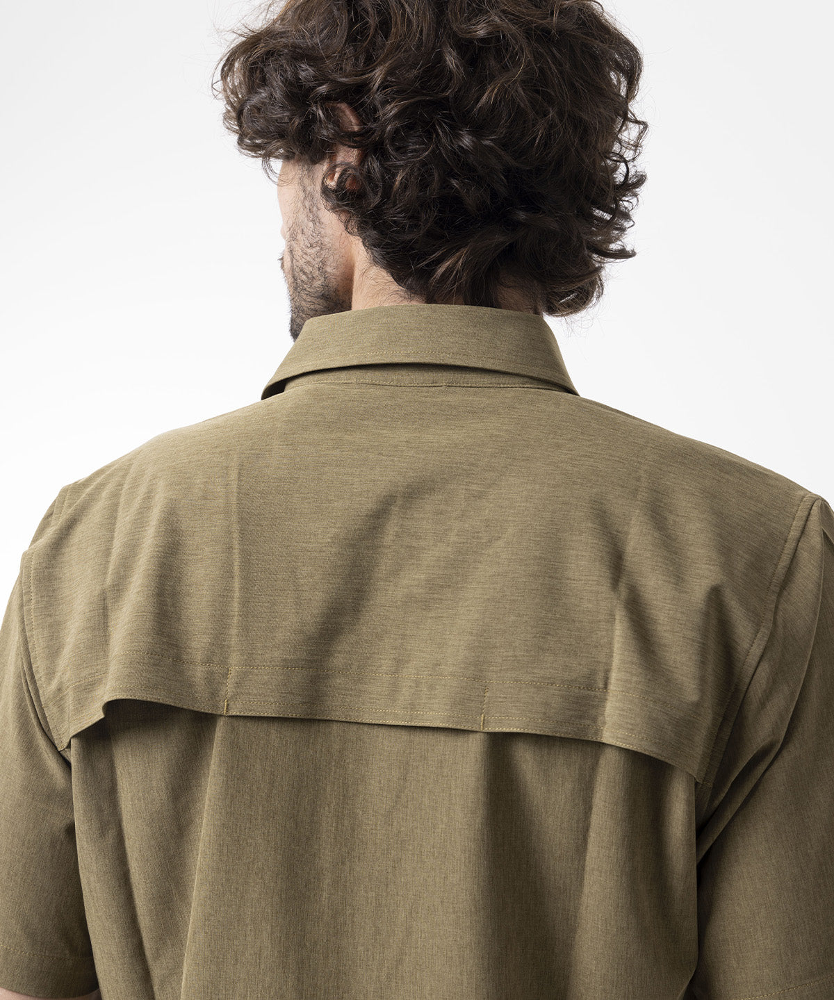 Camisa Manga Corta Hombre Akaroa Verde Musgo Merrell