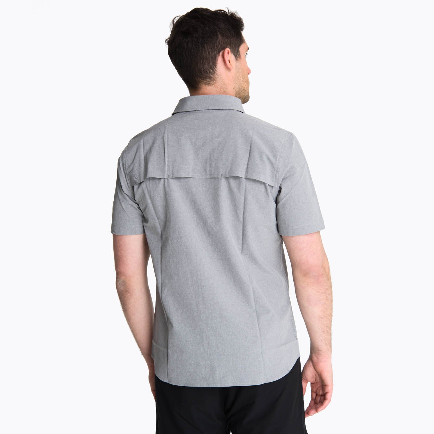 Camisa Manga Corta Hombre Akaroa Gris Merrell