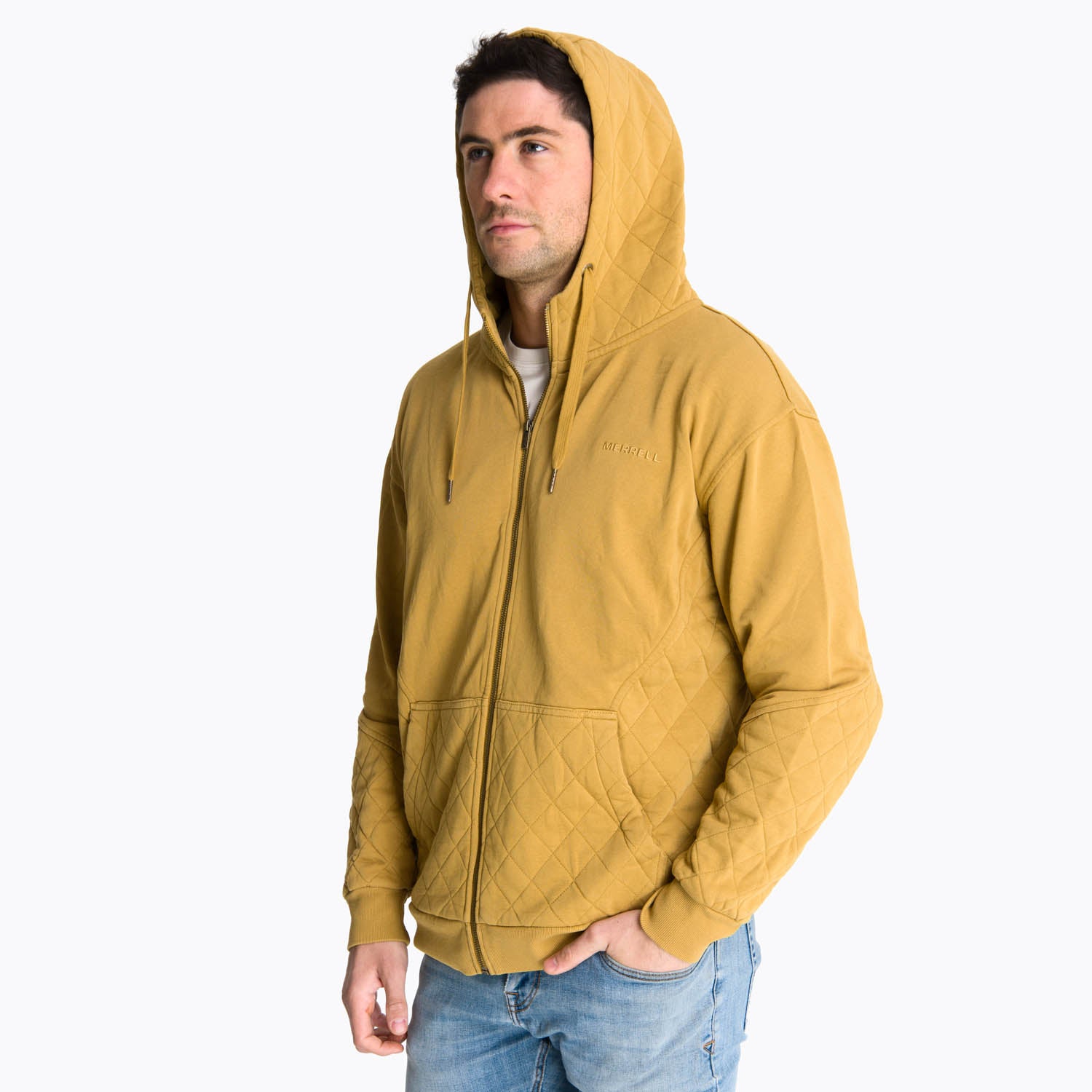 Poleron Hombre Russell Mostaza Merrell