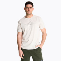 Polera Manga Corta Hombre Beechworth Crema Merrell