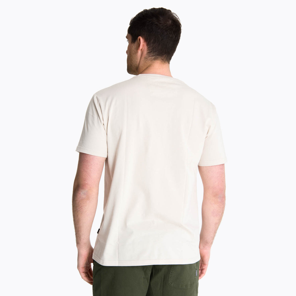 Polera Manga Corta Hombre Beechworth Crema Merrell