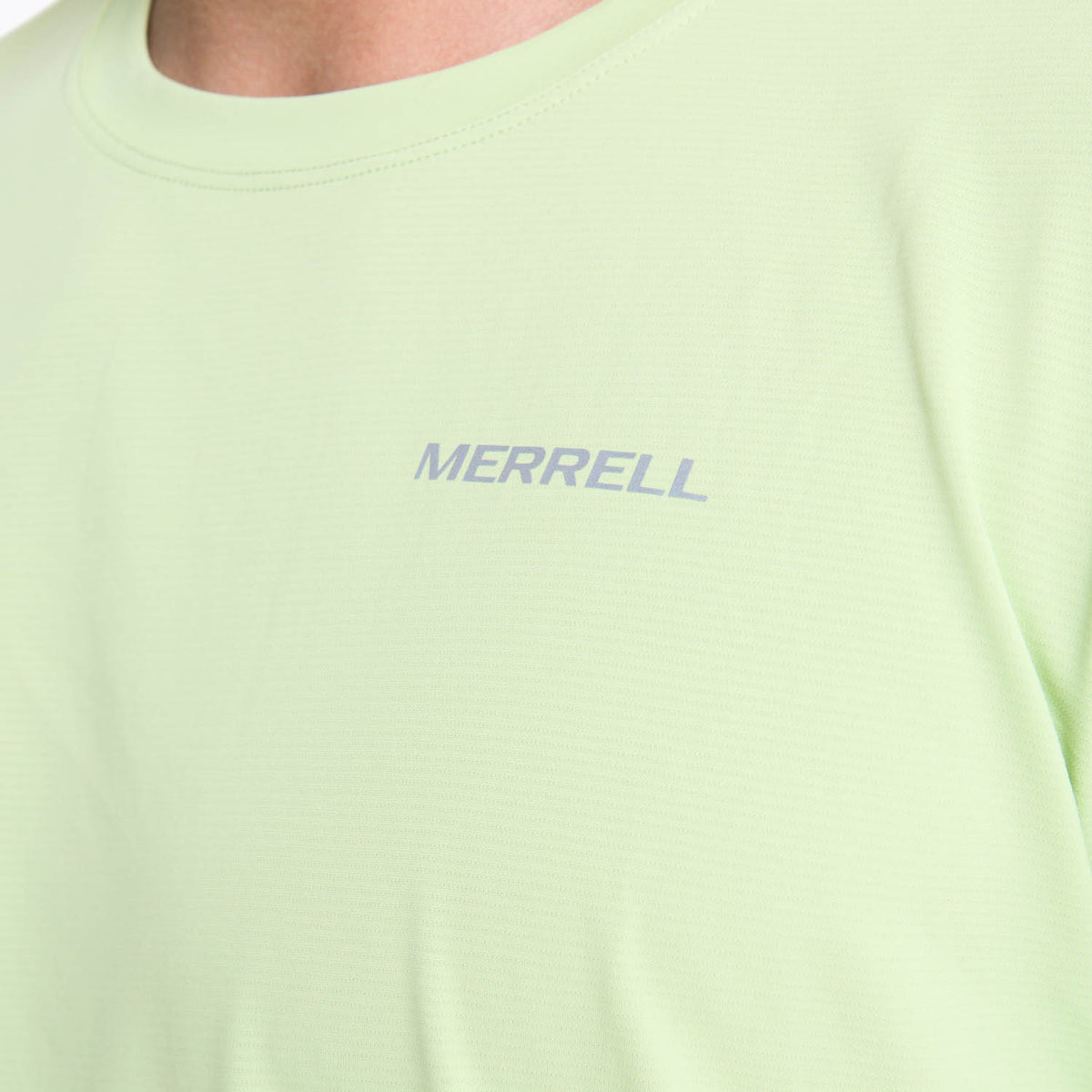 Polera Manga Corta Hombre Birdsville Verde Claro Merrell