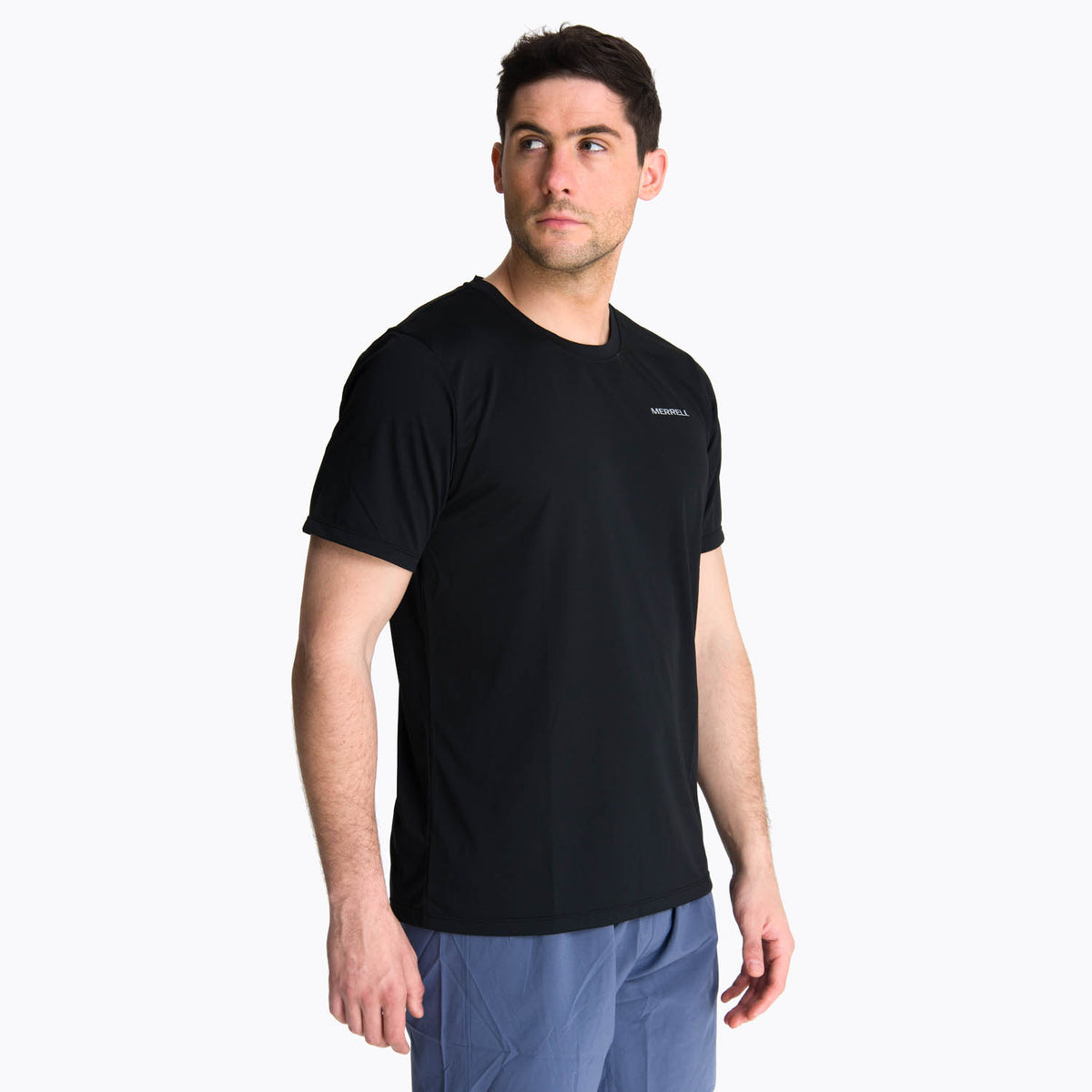 Polera Manga Corta Hombre Birdsville Negro Merrell