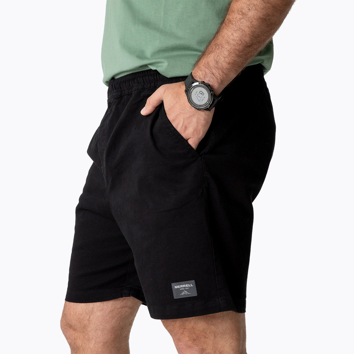 Short Hombre Camp Negro Merrell