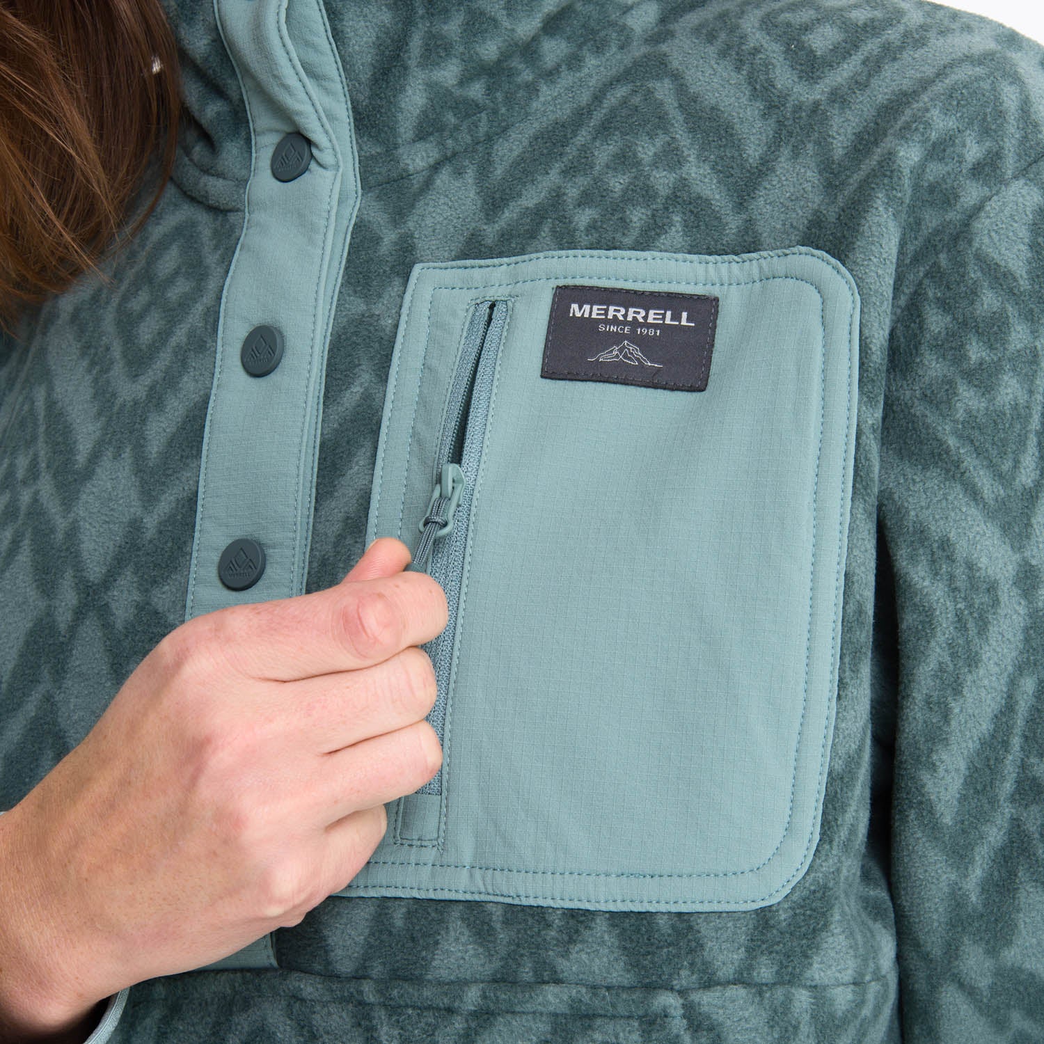 Polar Mujer Microfleece Paikea Verde Claro Merrell