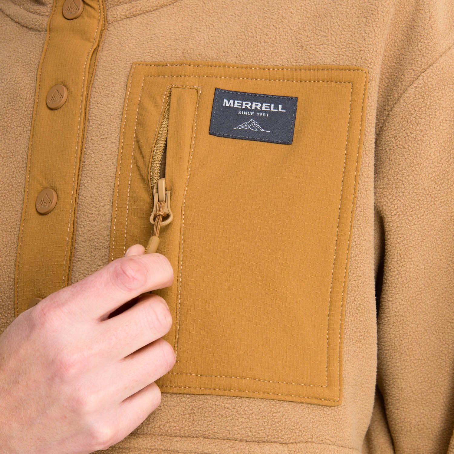 Polar Mujer Microfleece Koura Beige Oscuro Merrell