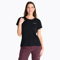 Polera Manga Corta Mujer Kiore Negro Merrell