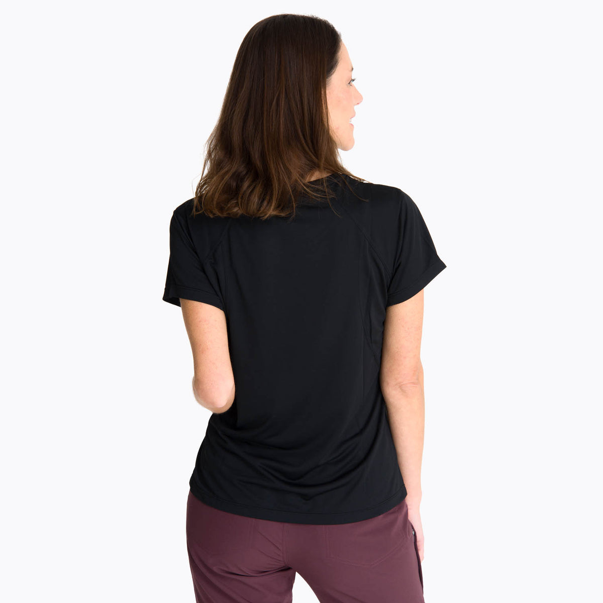 Polera Manga Corta Mujer Kiore Negro Merrell