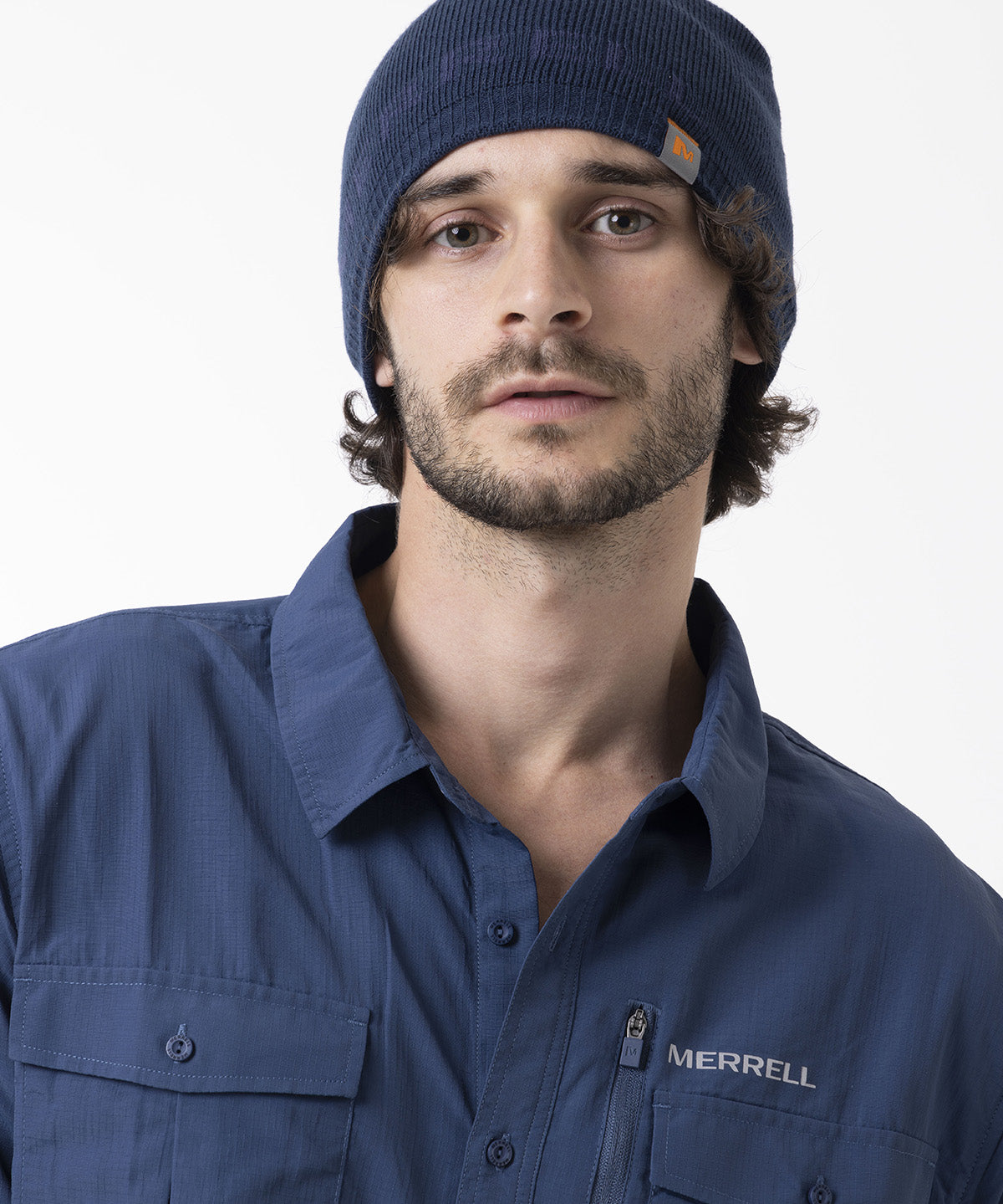 Gorro Unisex Essential Logo Azul Merrell