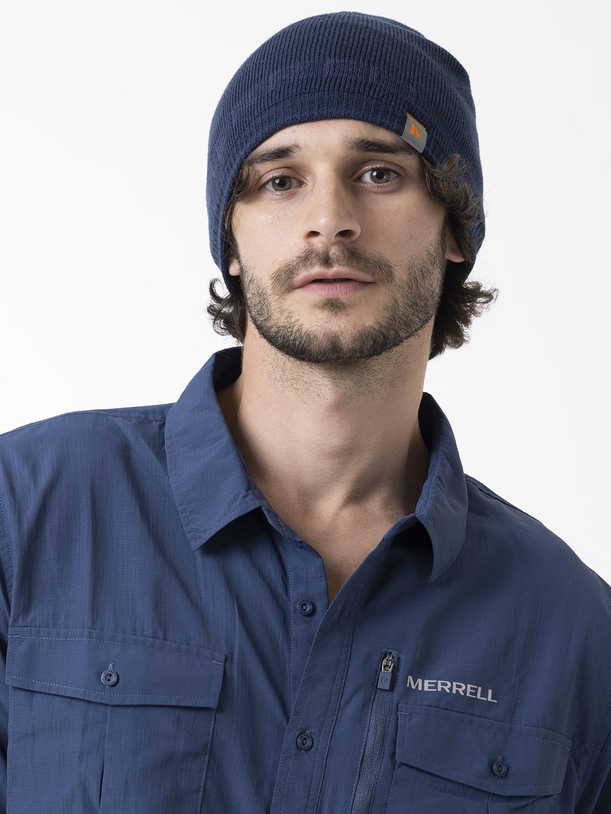 Gorro Unisex Essential Logo Azul Merrell