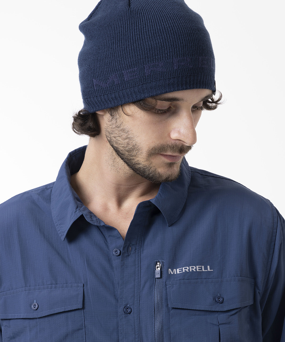Gorro Unisex Essential Logo Azul Merrell