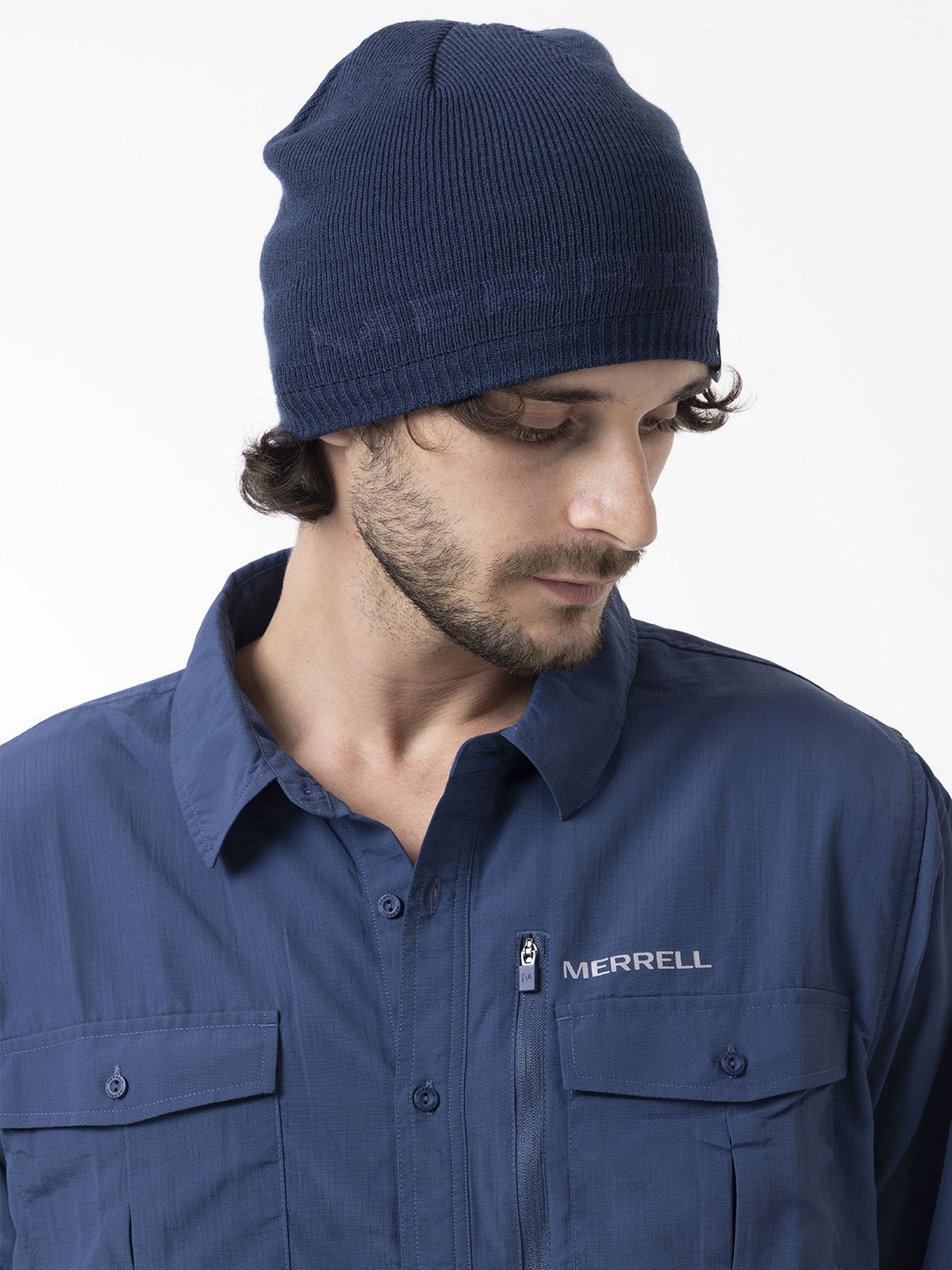 Gorro Unisex Essential Logo Azul Merrell