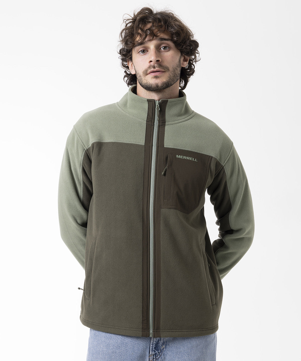 Polar Hombre Thermal Core Full Zipper Verde Merrell