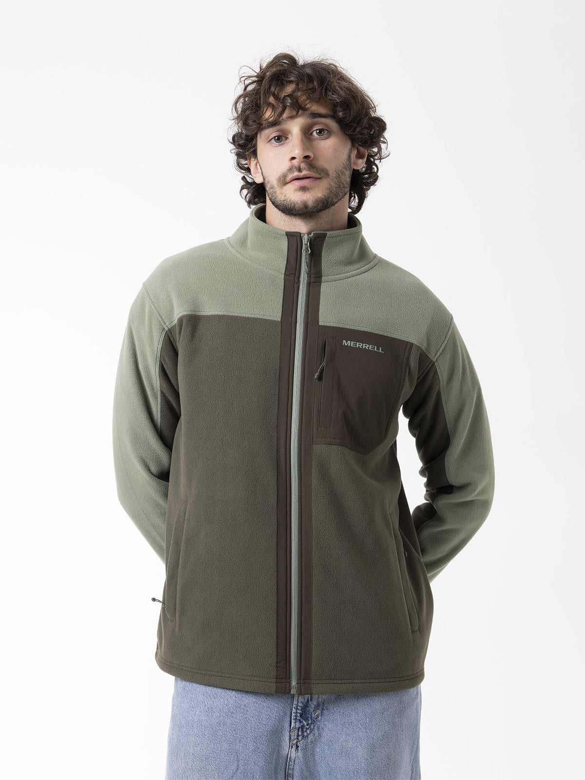 Polar Hombre Thermal Core Full Zipper Verde Merrell