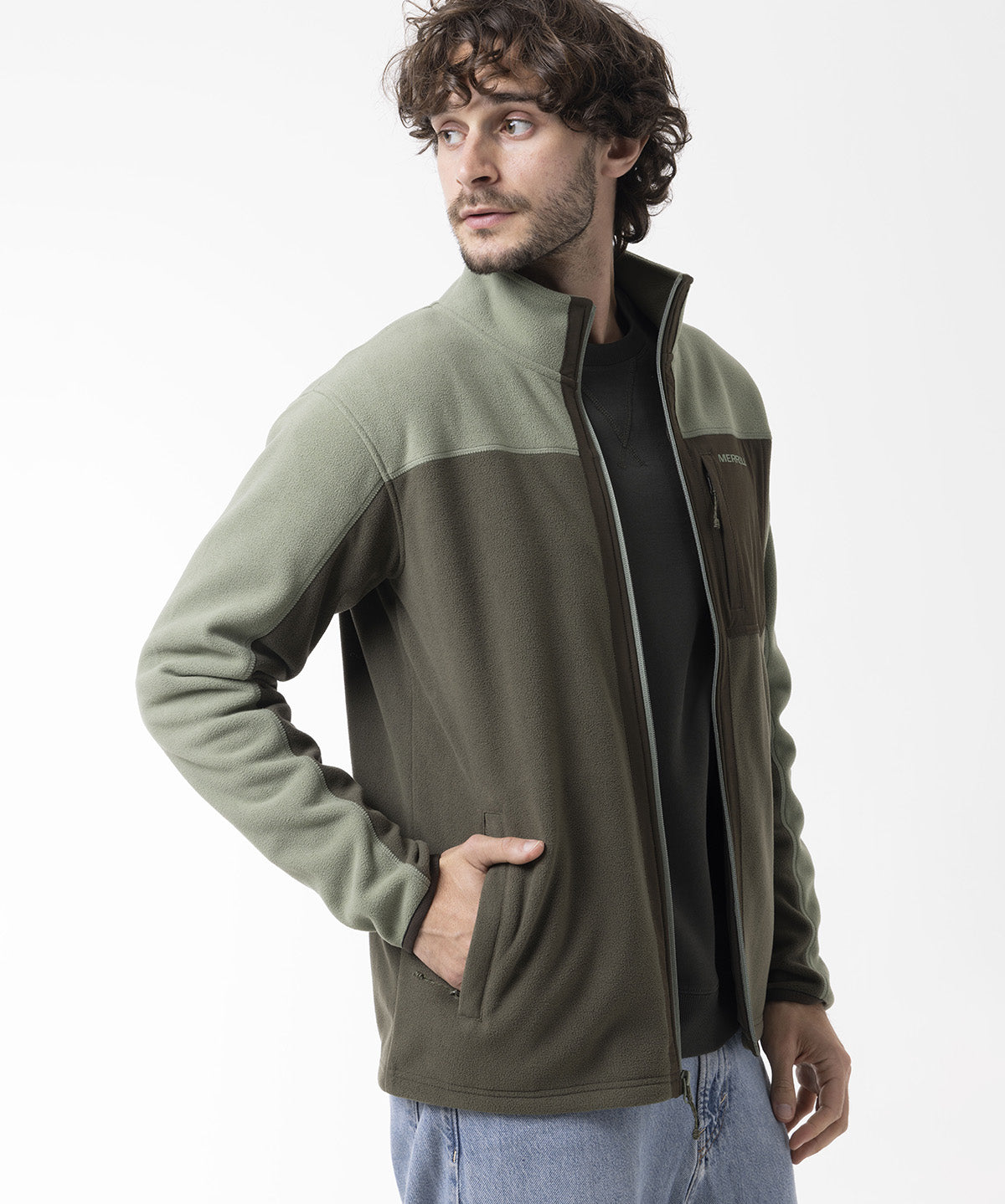 Polar Hombre Thermal Core Full Zipper Verde Merrell